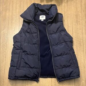 Old Navy Dark Blue Quilted Vest